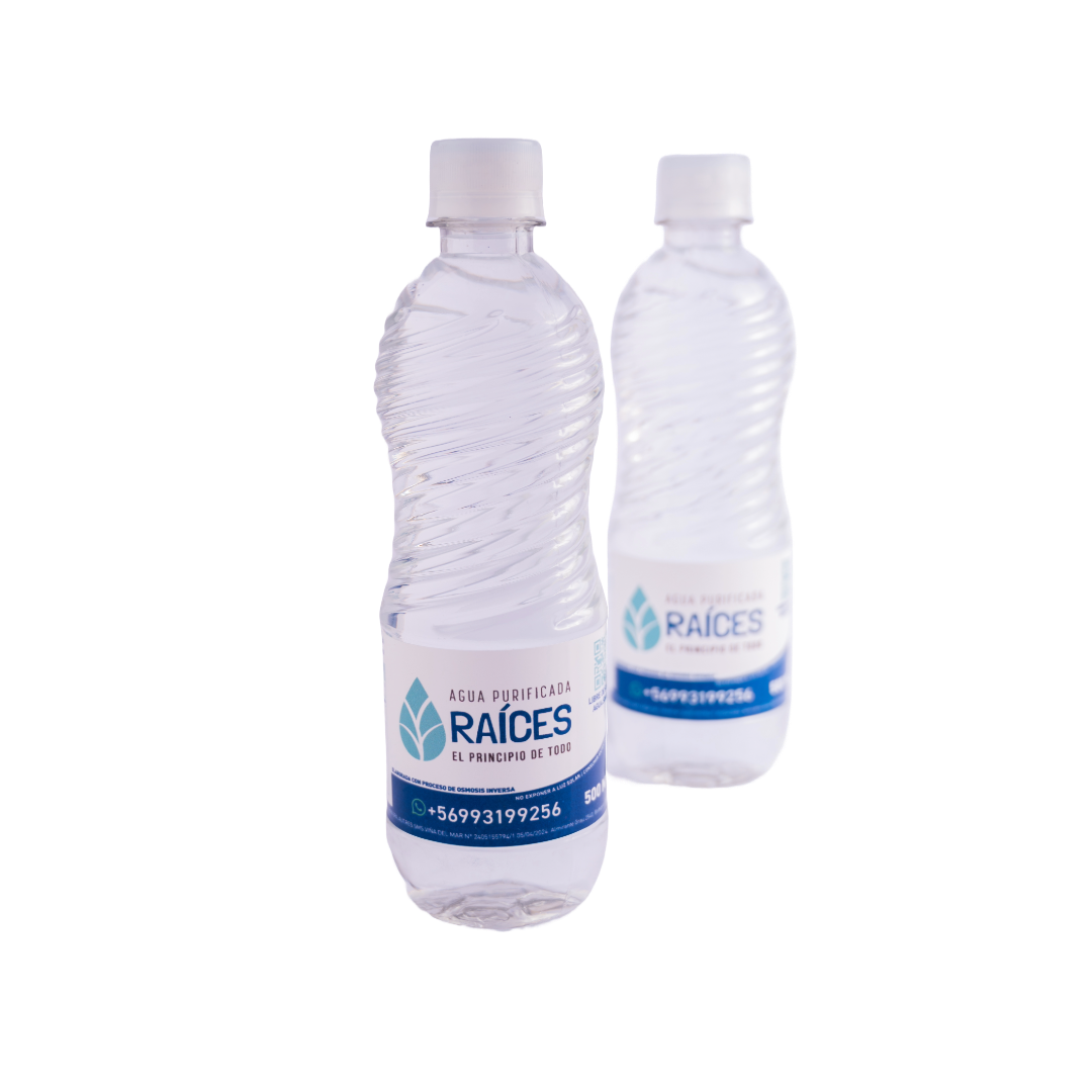 Botella 500cc Agua Purificada Raíces