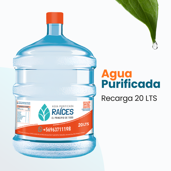 Recarga Agua Purificada 20 L