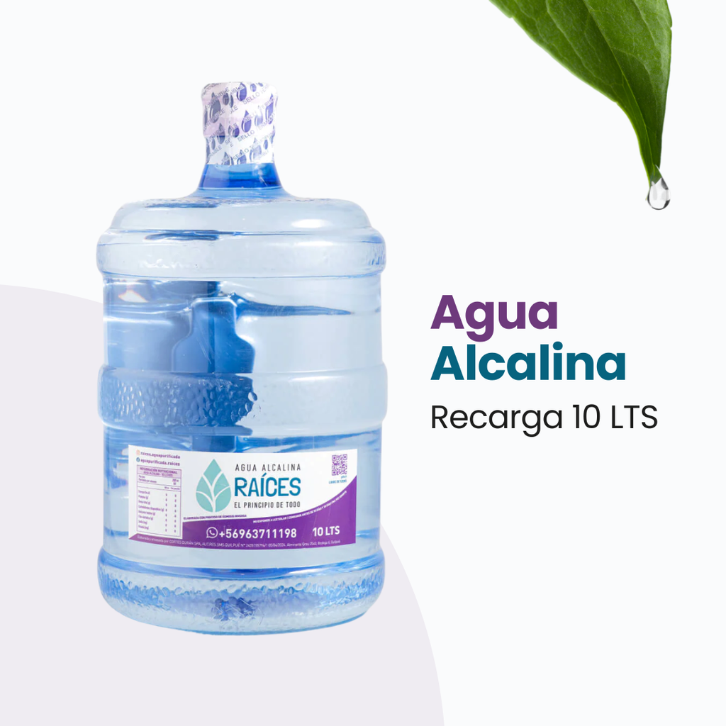 Recarga De 10 Litros - Agua Alcalina