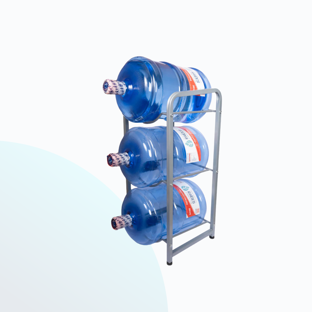 Rack Organizador Para 3 Bidones de Agua de 20 Litros