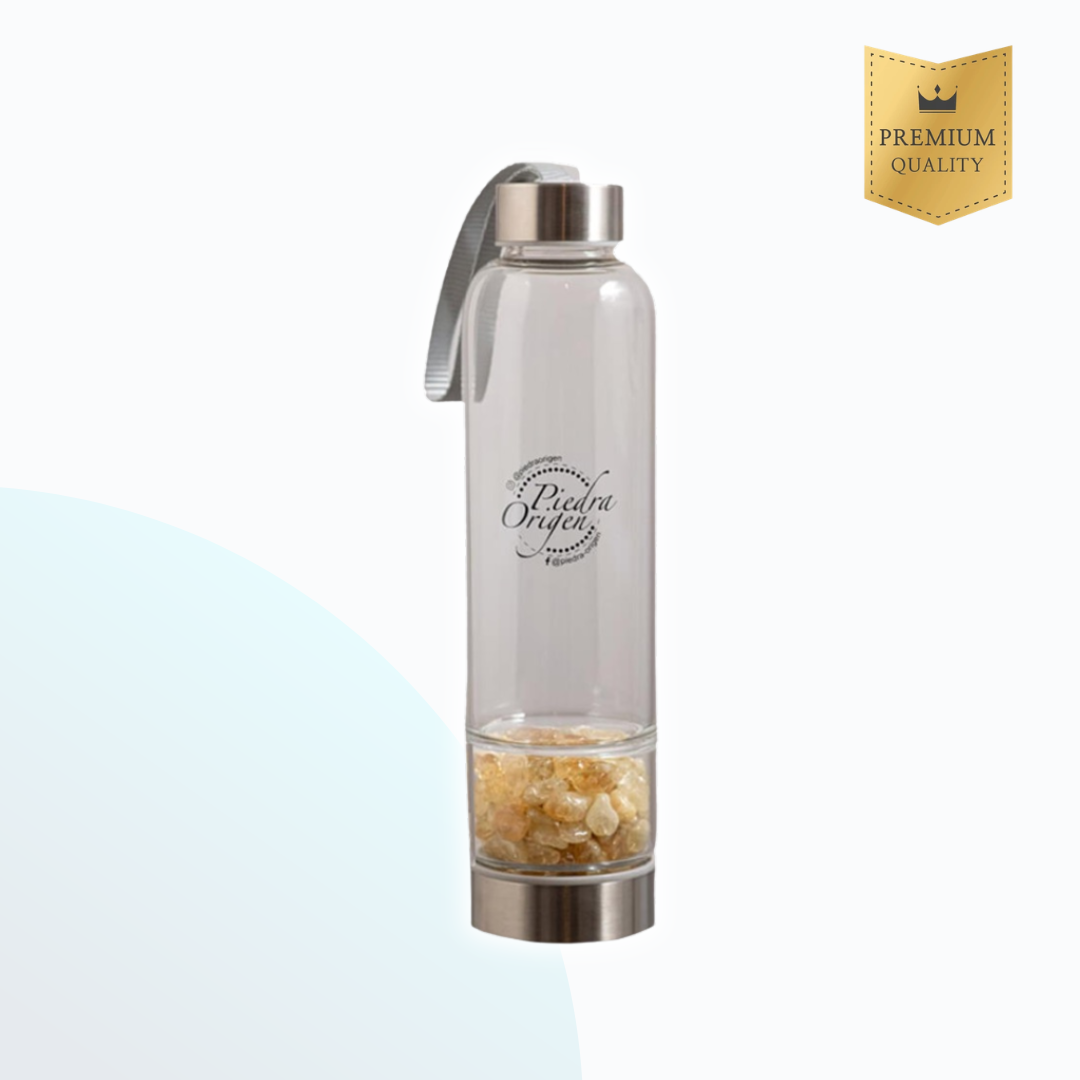 Botella Piedra Origen enriquecida con piedras naturales