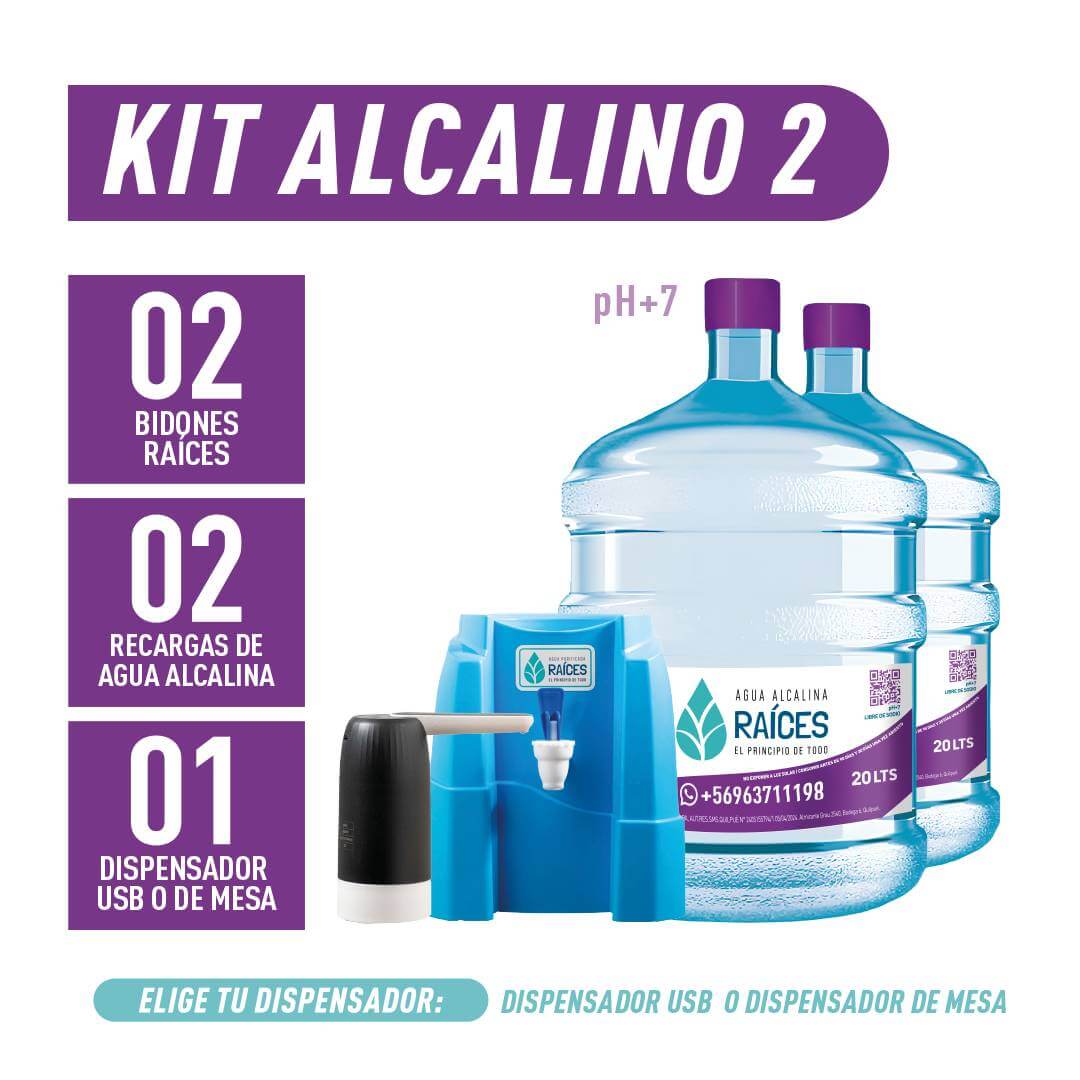 Kit Inicial 2 - Agua Alcalina