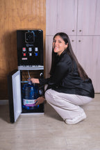 Dispensador Pedestal con Compresor y Bidón Oculto - 3 Temperaturas
