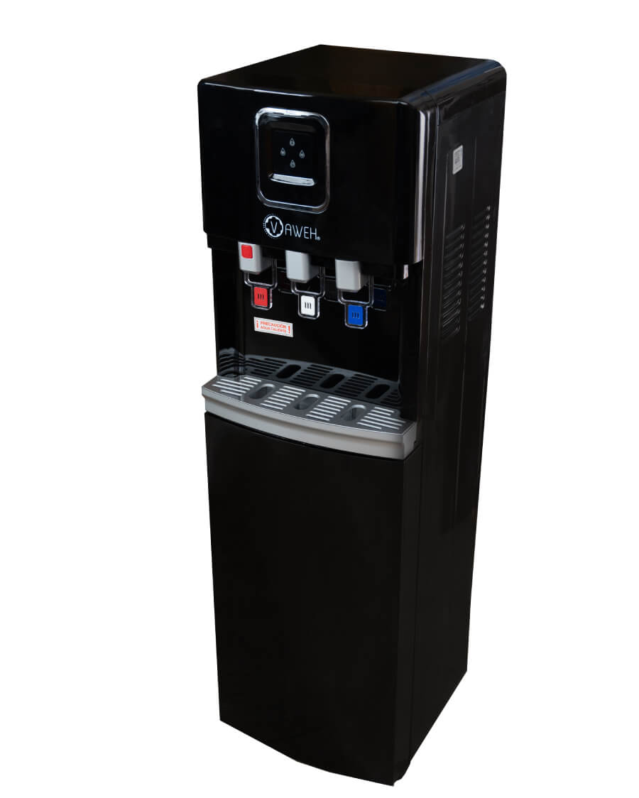 Dispensador Pedestal con Compresor y Bidón Oculto - 3 Temperaturas