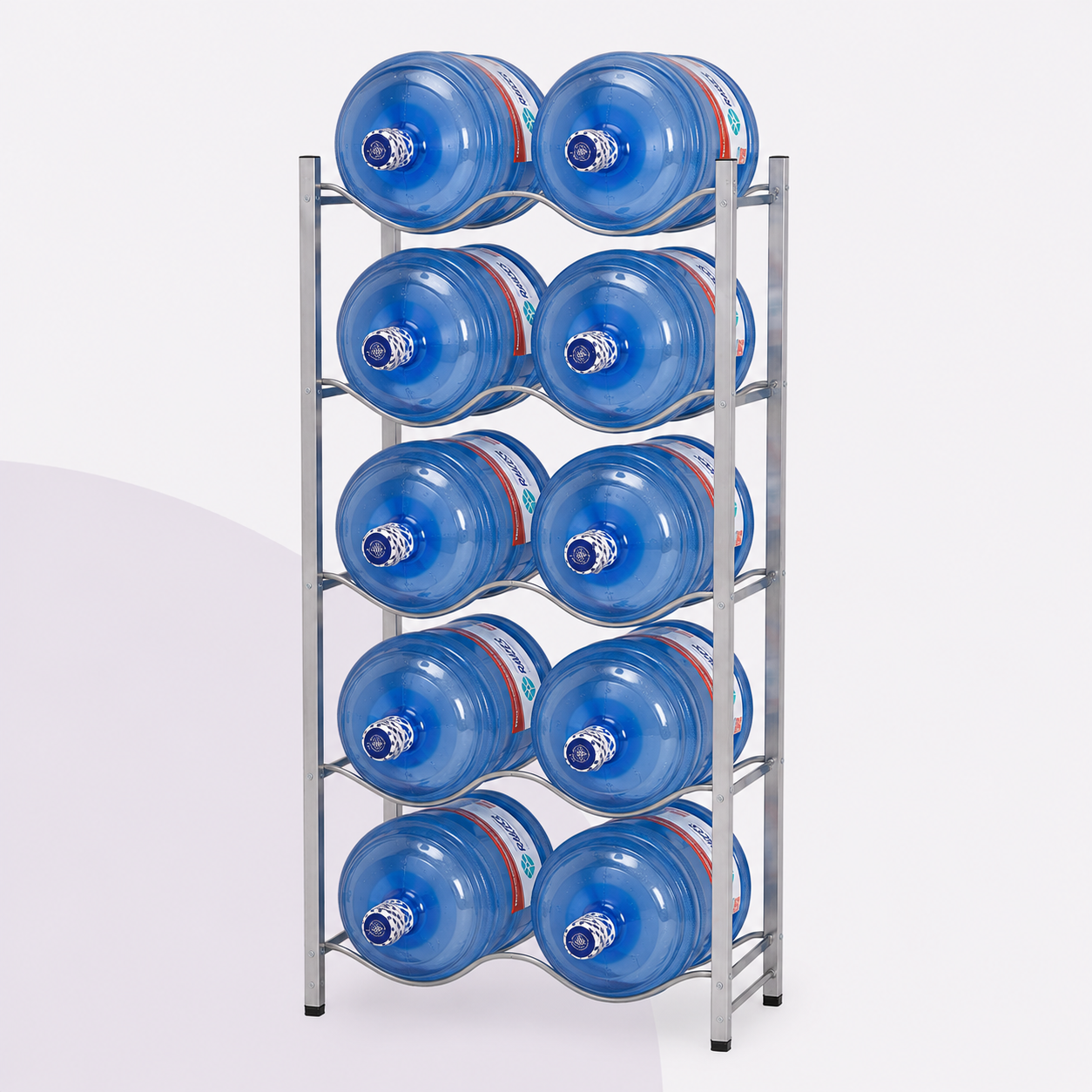 Rack Organizador  Para 10 Bidones de Agua 20 Litros