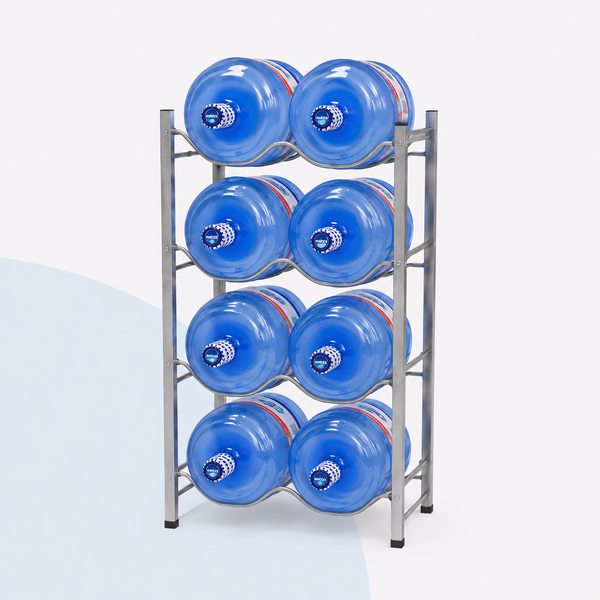 Rack Organizador Para 8 Bidones de Agua 20 Litros